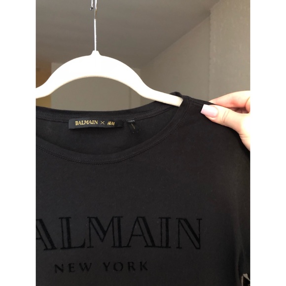 Balmain x H&M Tee - Black on Black - Picture 3 of 6